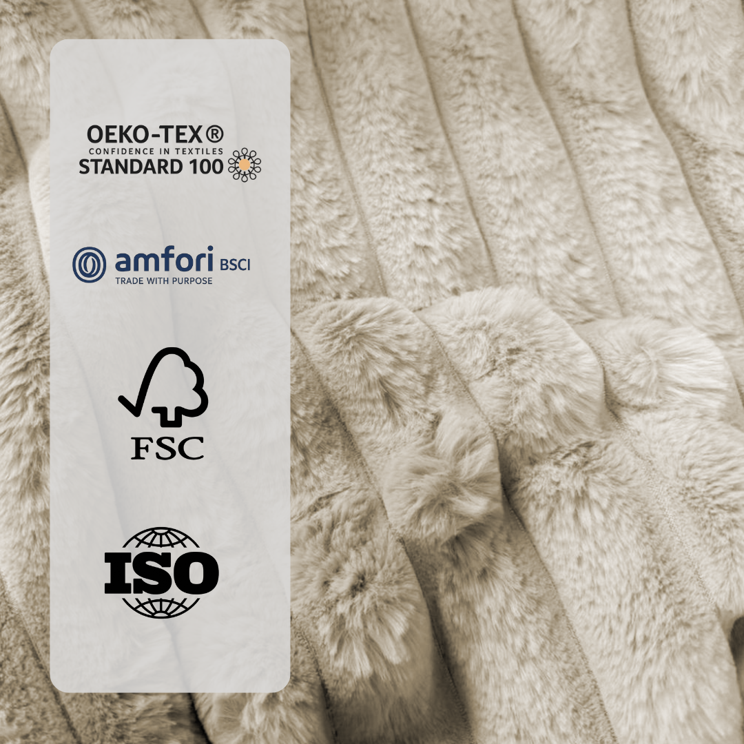 Bettdecke Ohne Bezug Teddy Chunky Rib™ Sand