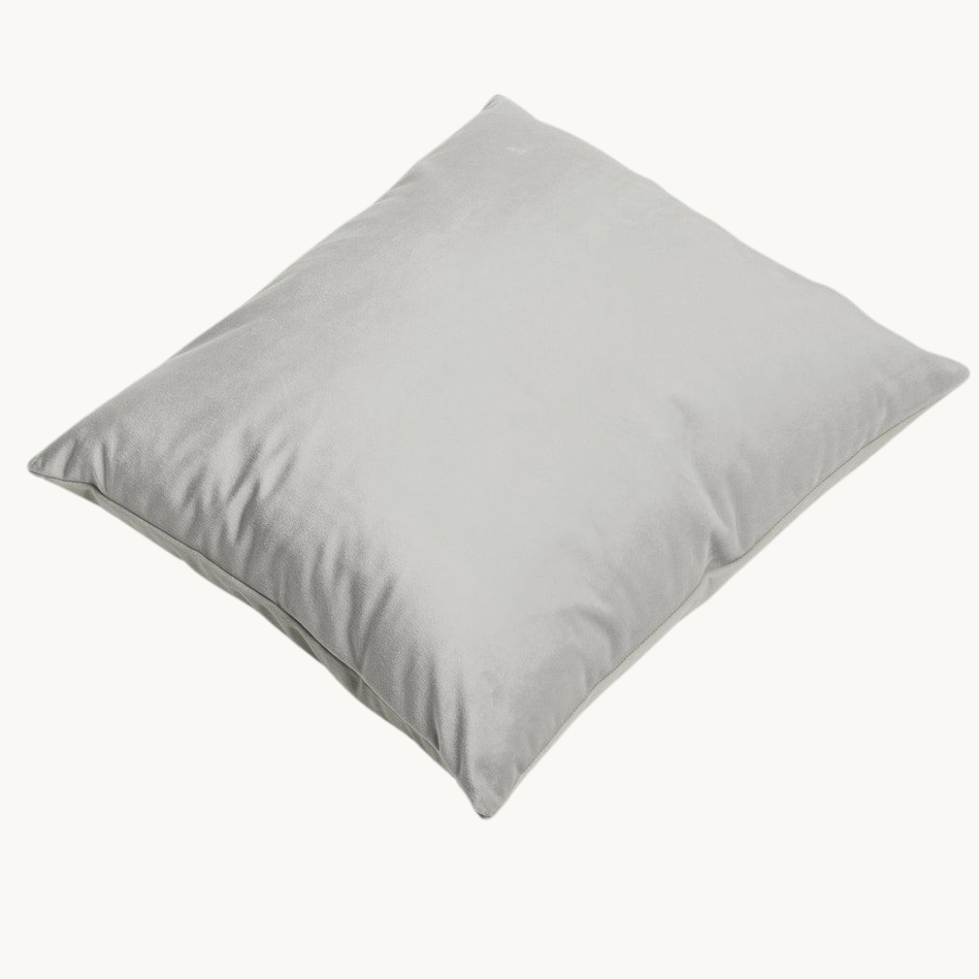Kissenbezüge aus Samt (Velvet) Stone Grey 60x70 cm – 2er-Pack