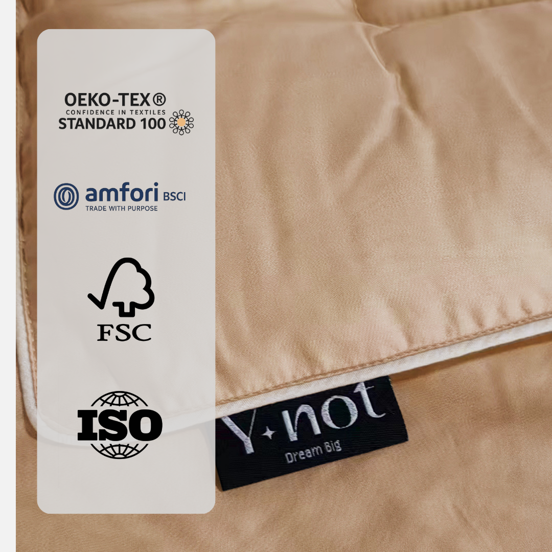 Bambus Bettdecke ohne Bezug in Nude