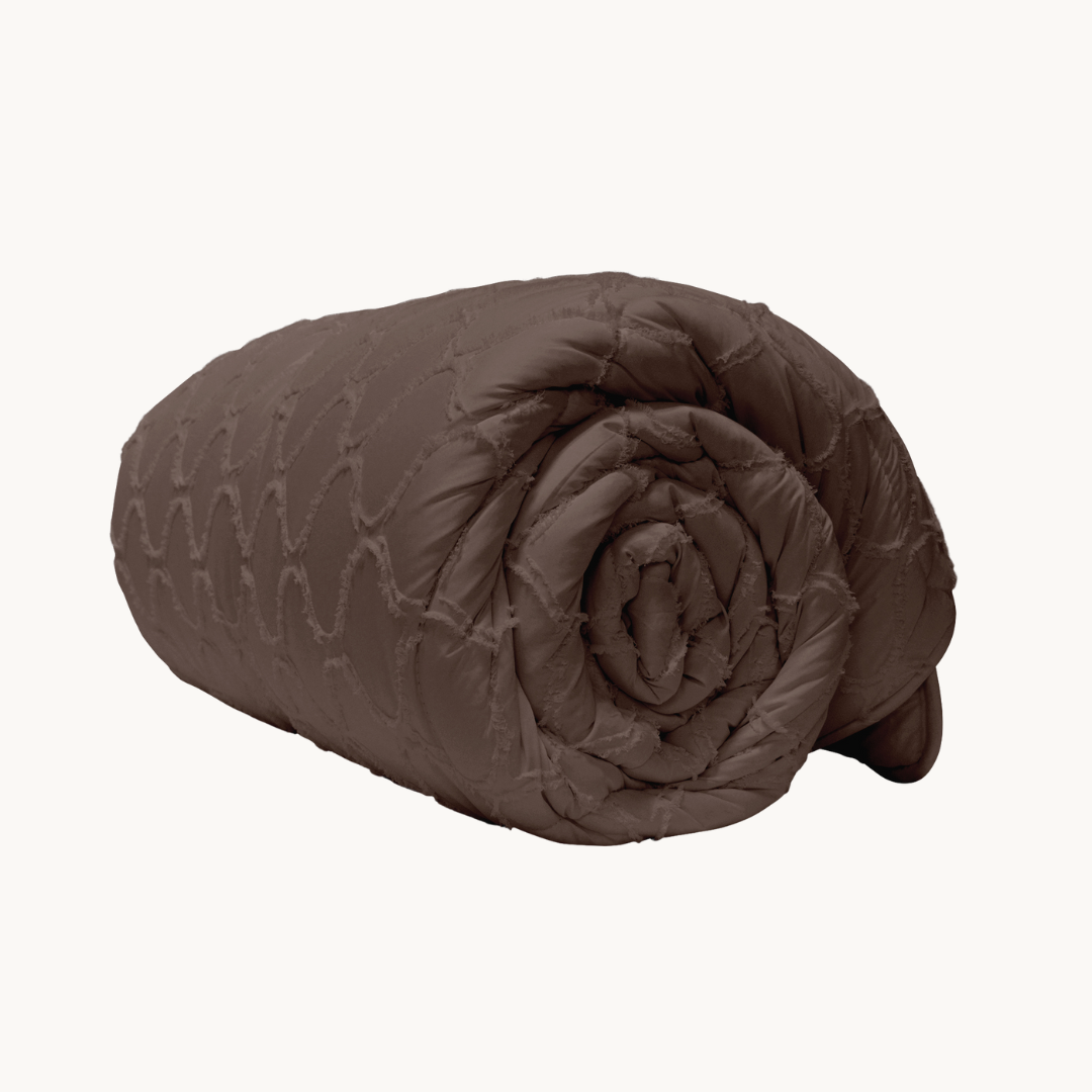 Bettdecke Ohne Bezug Japandi Curve Taupe