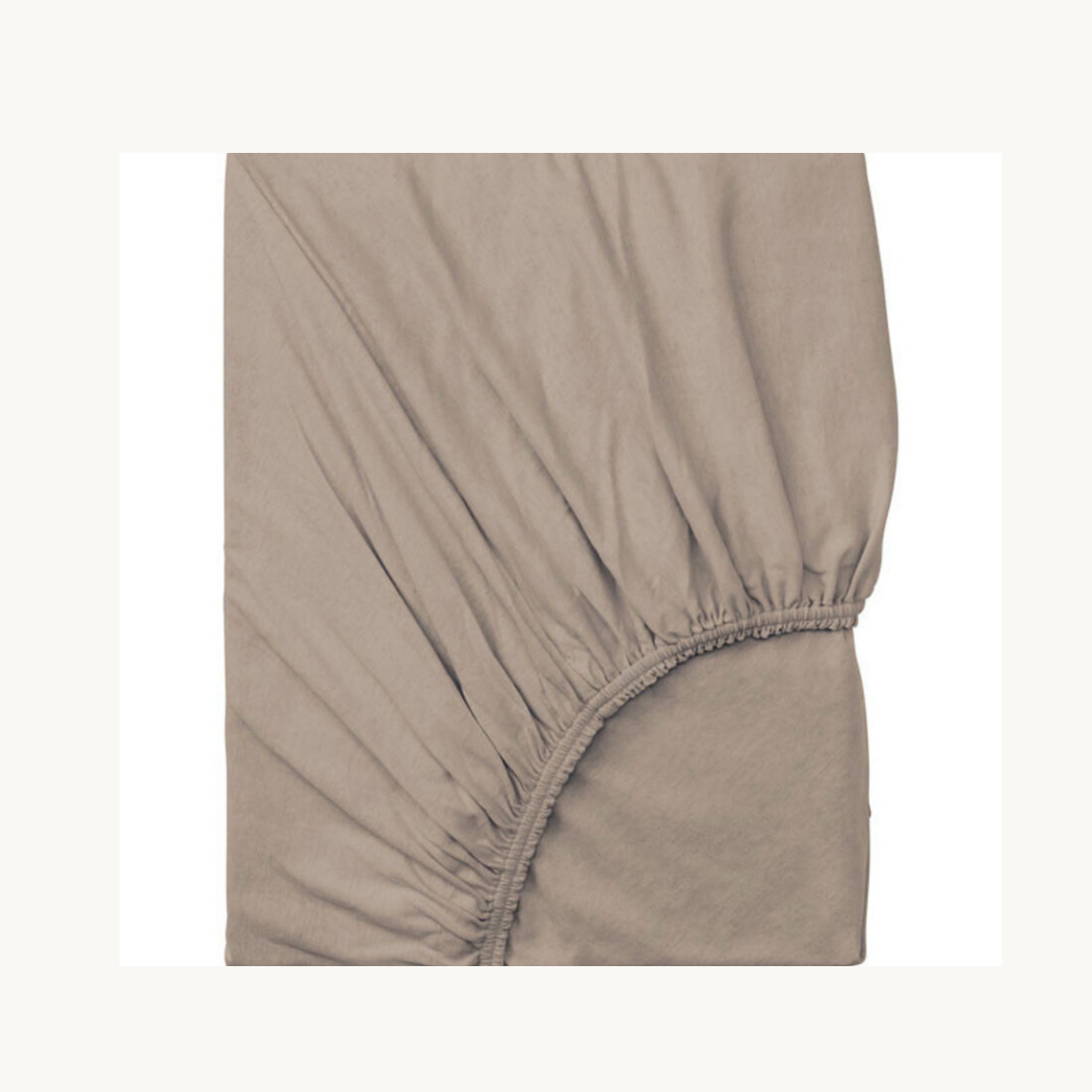 Splittopper Spannbettlaken Jersey Premium Taupe