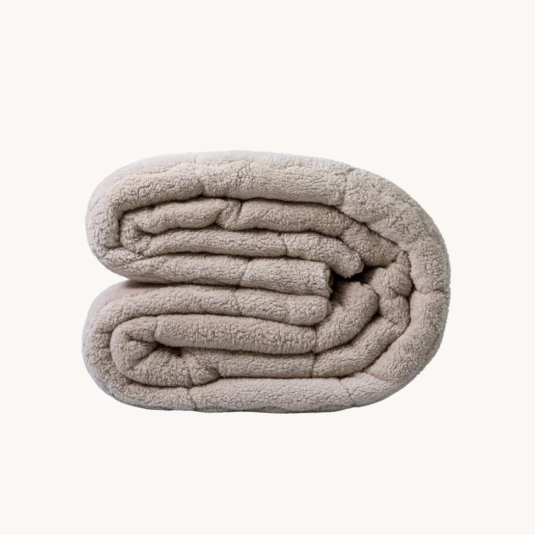 Teddy™ Decke ohne Bezug – Iced Coffee Taupe