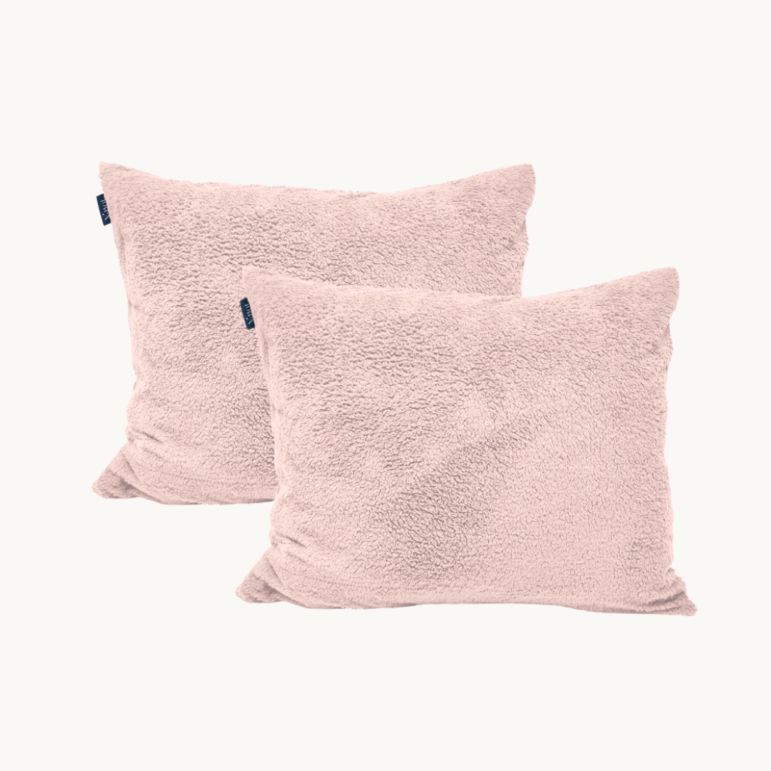 Kissenbezüge Teddy Hug Me Powder Pink 60×70 cm – 2er-Pack