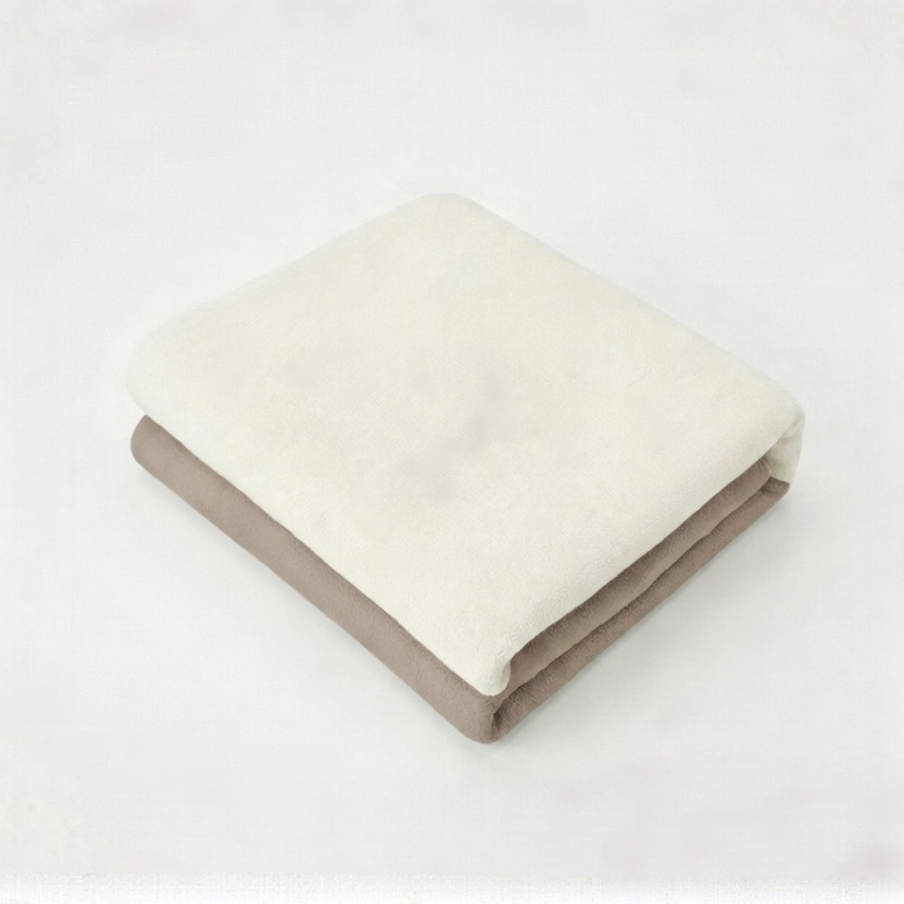 Y-NOT Kissenbezüge Jersey Flanell Taupe/Creme 60x70 cm 2er-Pack