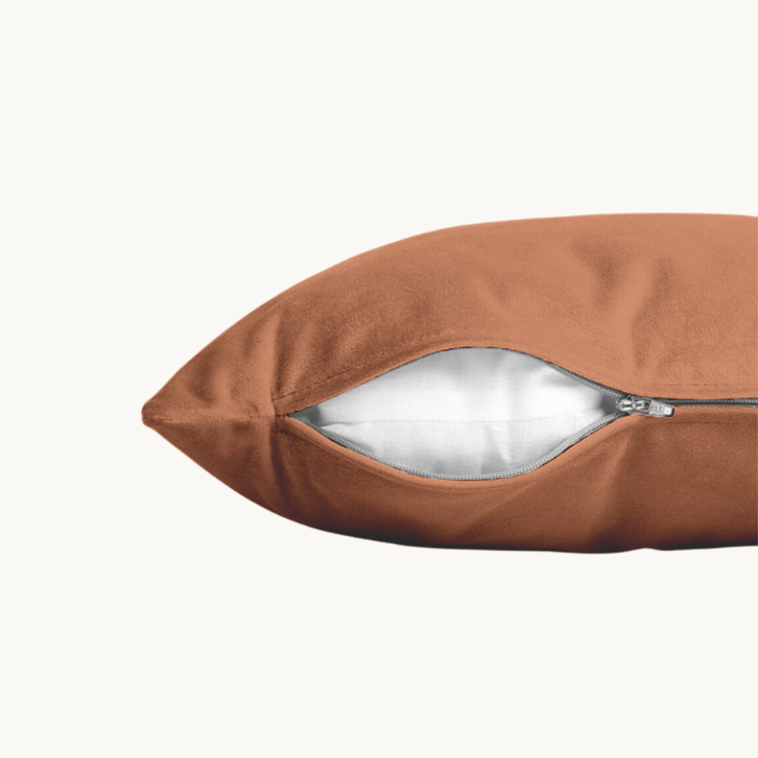 Kissenbezüge Velvet Caramel Latte 60x70 cm – 2er-Pack