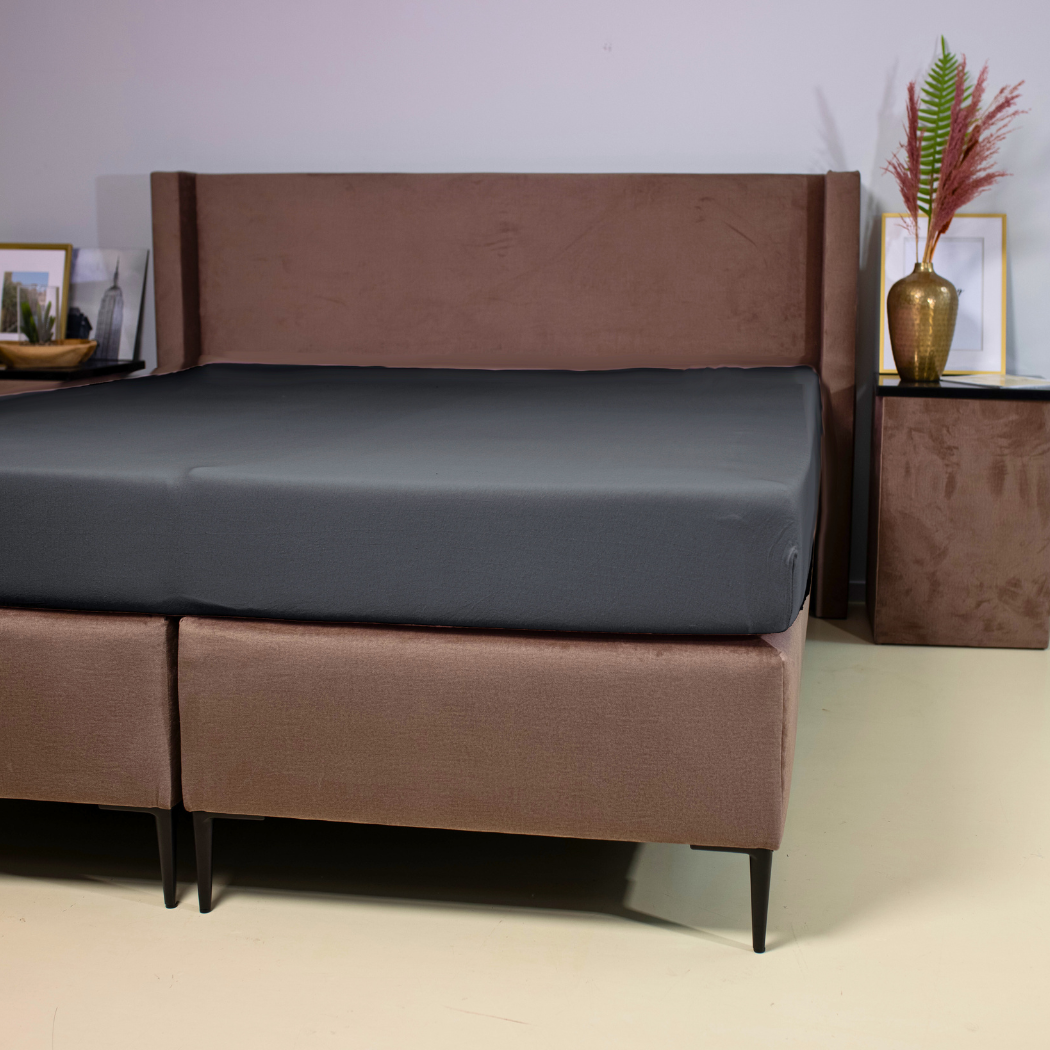 Jersey Premium Spannbettlaken Earl Grey
