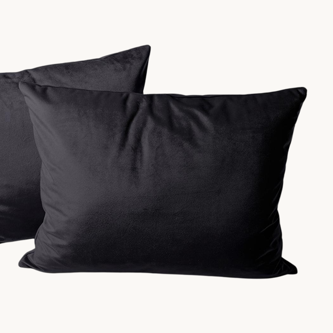 Kissenbezüge Velvet Earl Grey 60x70 cm – 2er-Pack