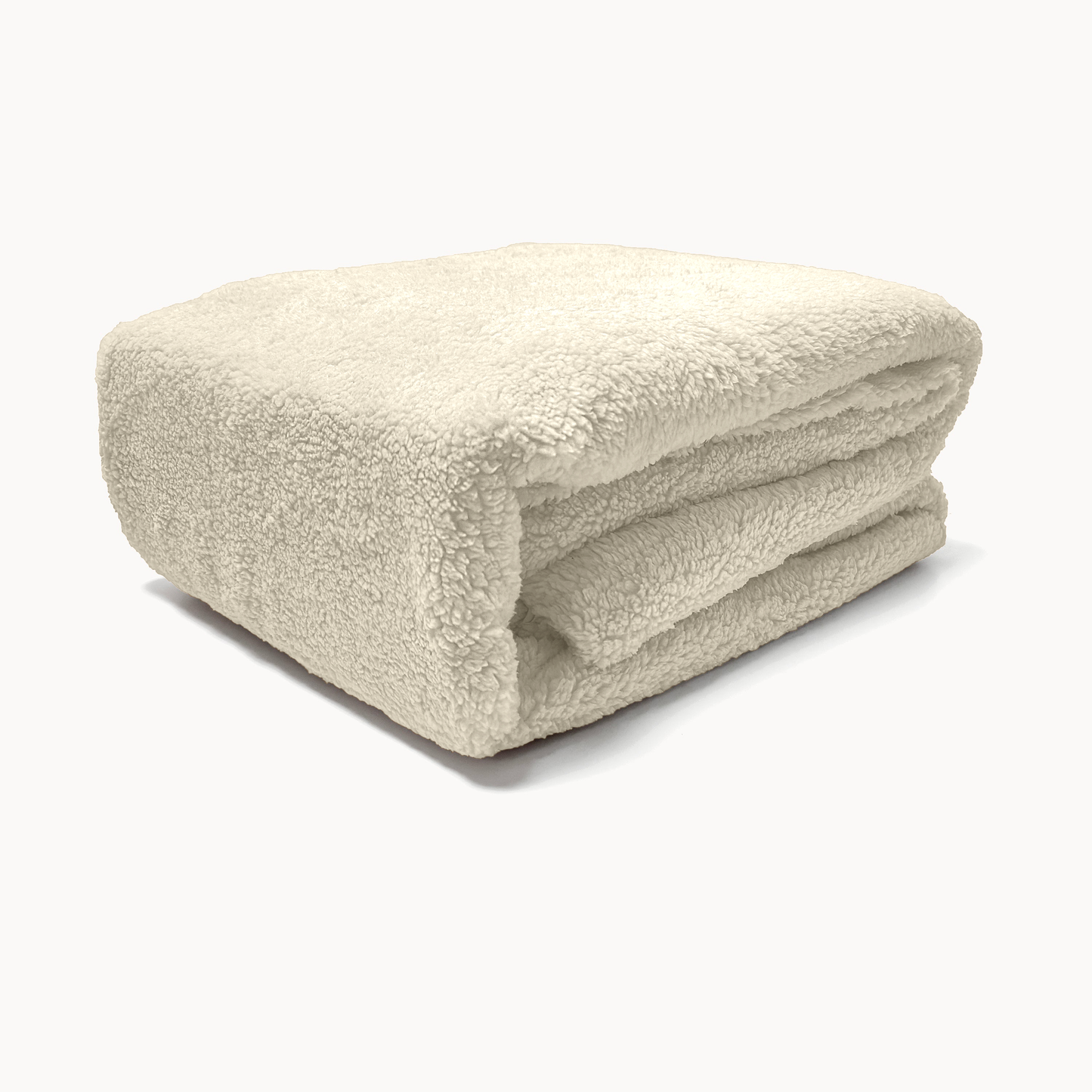 Matratzen-Spannbettlaken Teddy – Cappuccino White