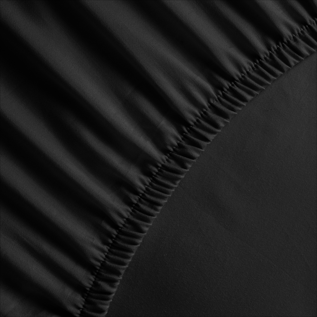 Matras Hoeslaken Premium Katoen Obsidian Black