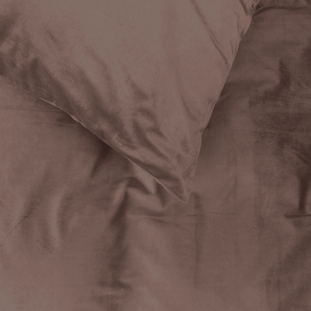 Kissenbezüge Velvet Coffee Brown 60x70 cm – 2er-Pack