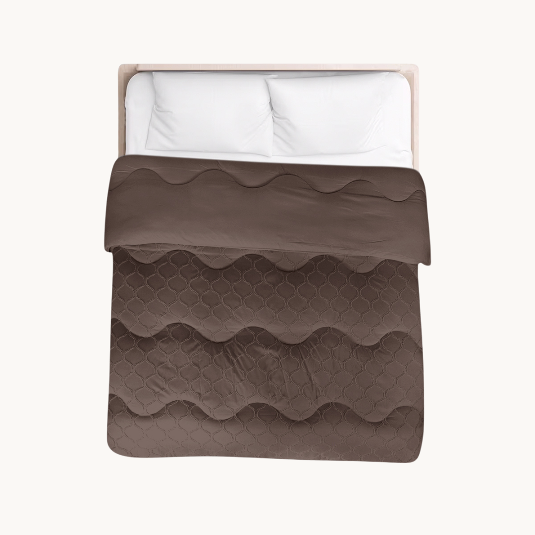 Bettdecke Ohne Bezug Japandi Curve Taupe