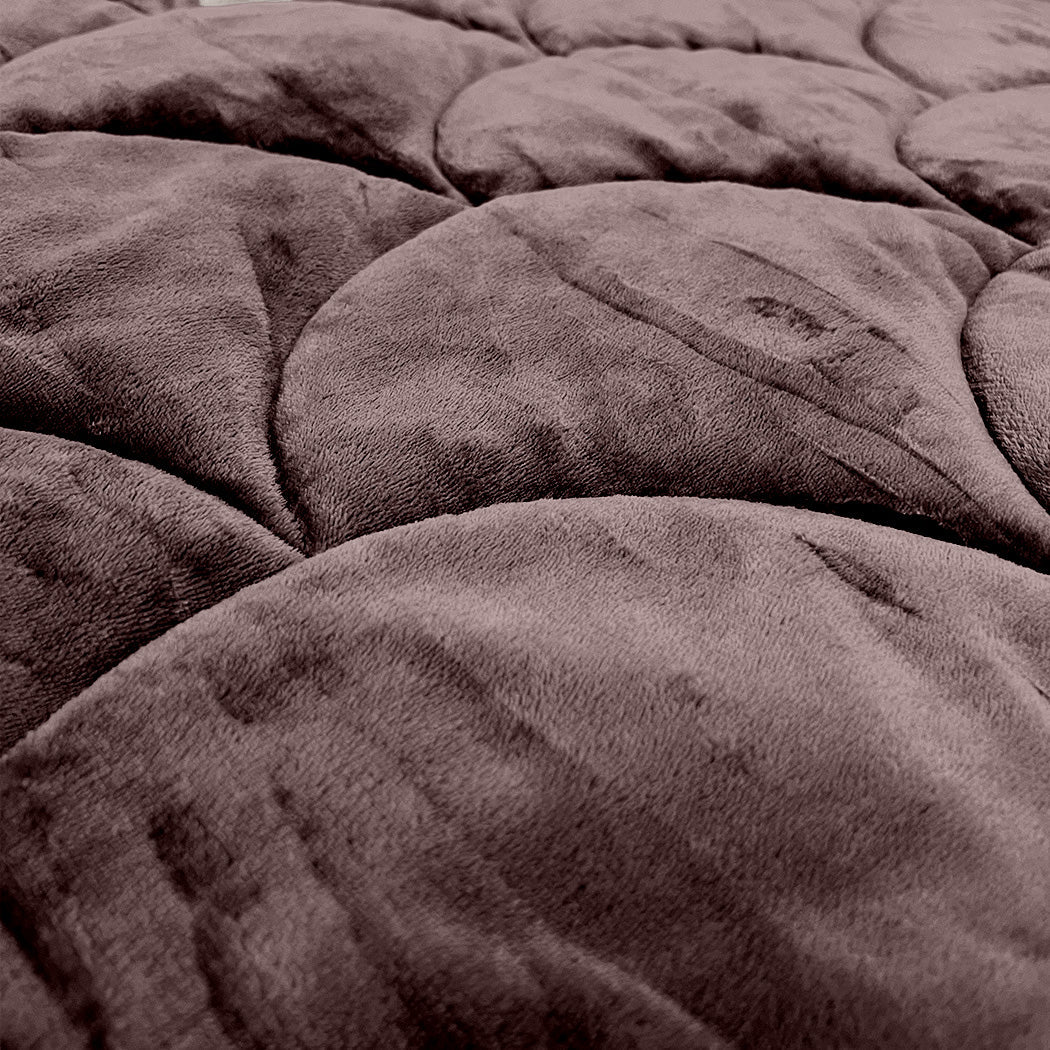 Bettdecke ohne Bezug Velvet™ Taupe / Braun