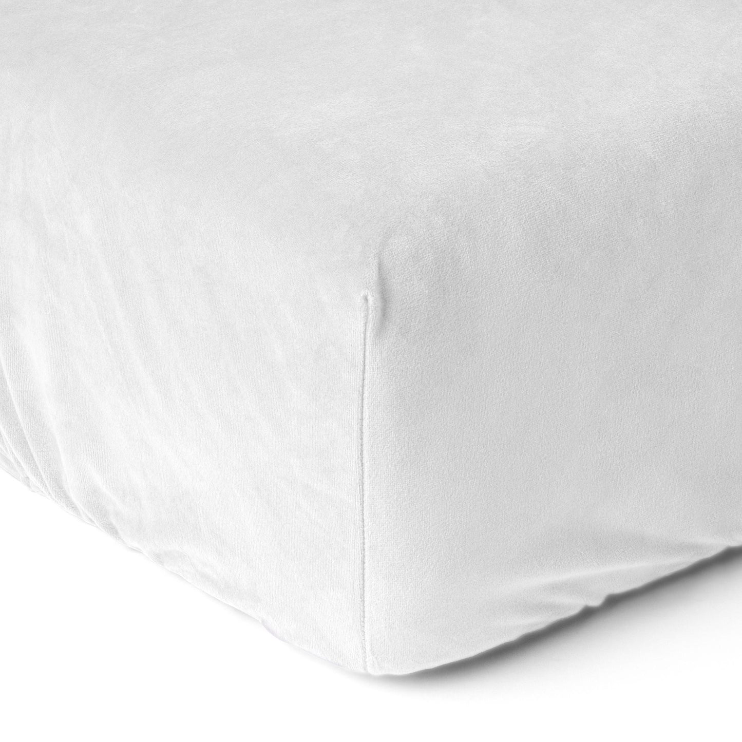 Matratzen-Spannbettlaken Velvet Reines Weiß