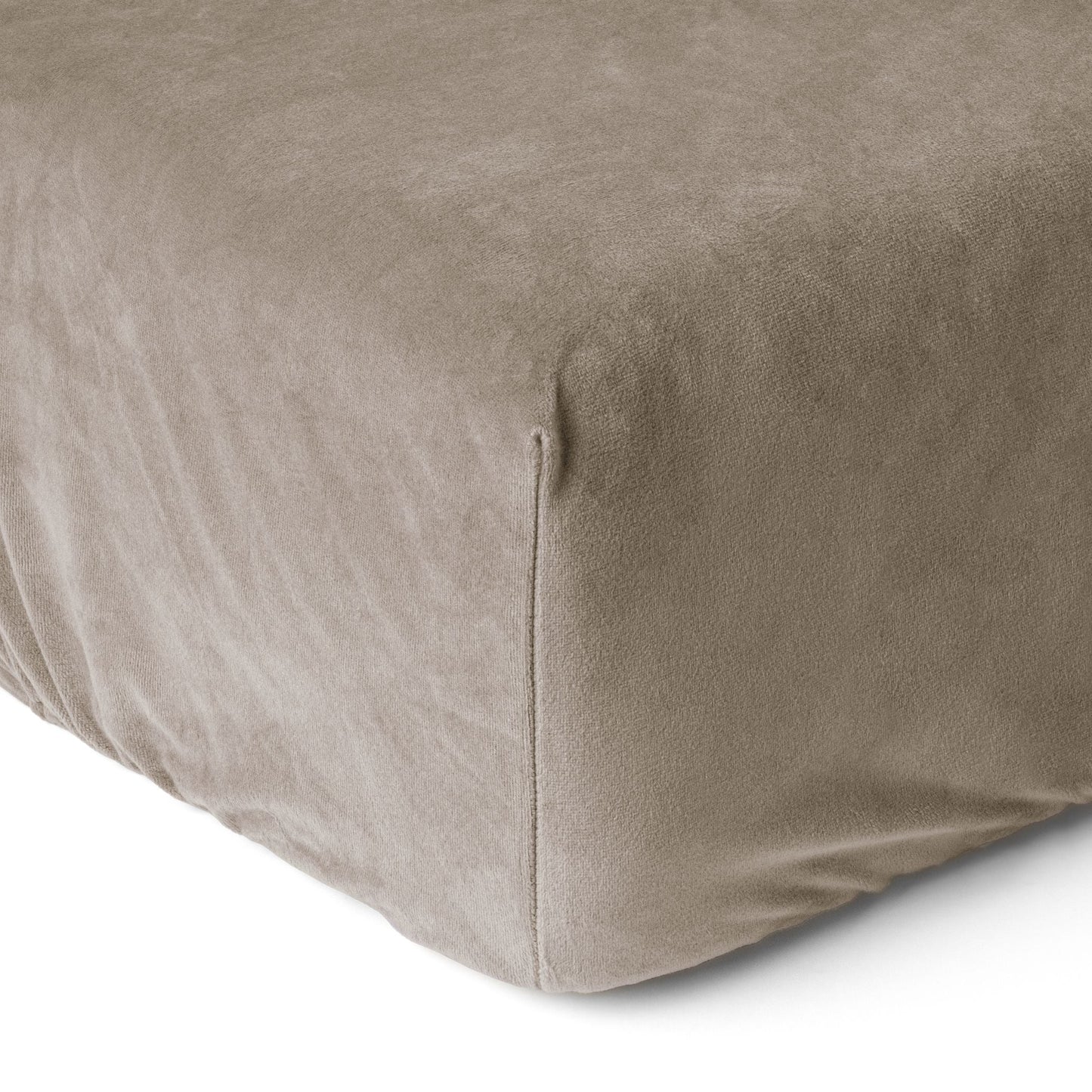 Matratzen-Spannbettlaken Velvet™ Taupe Grau