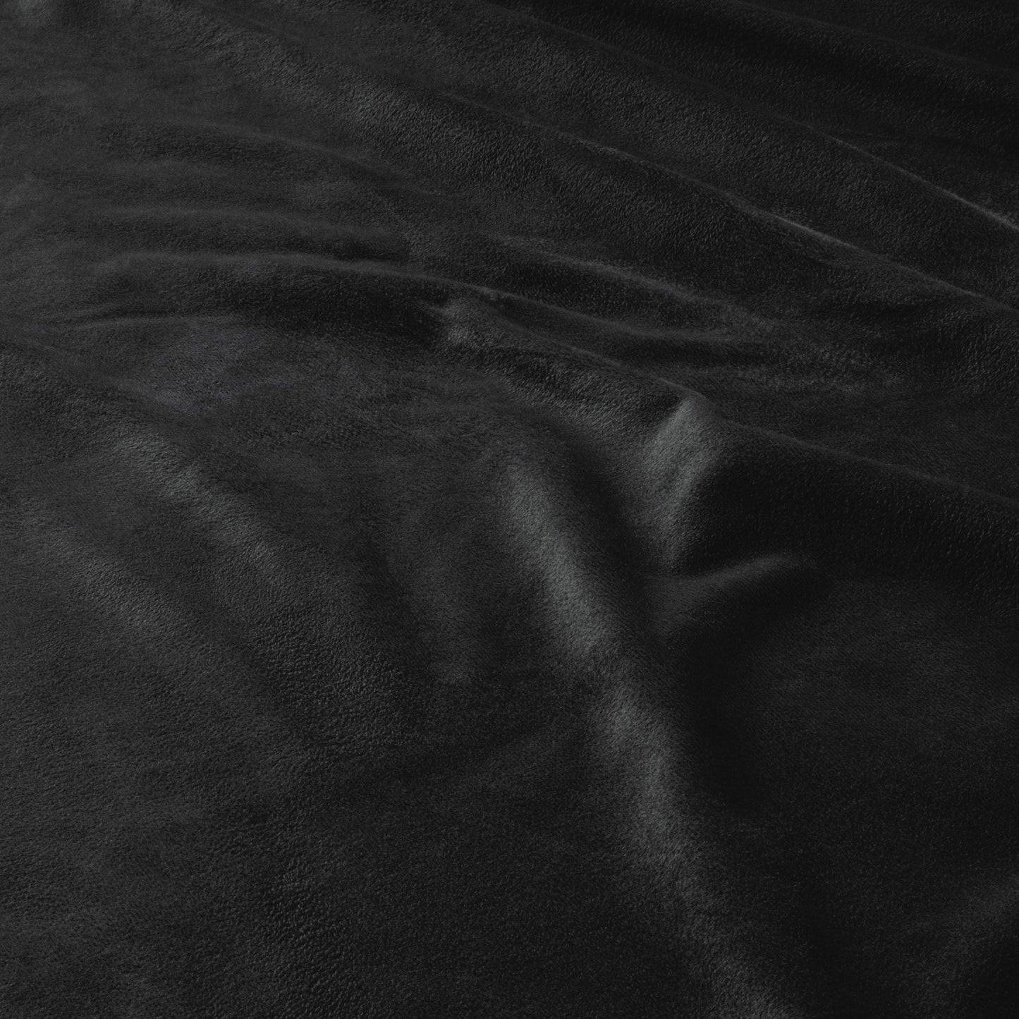Matratzen-Spannbettlaken Velvet Obsidian Schwarz