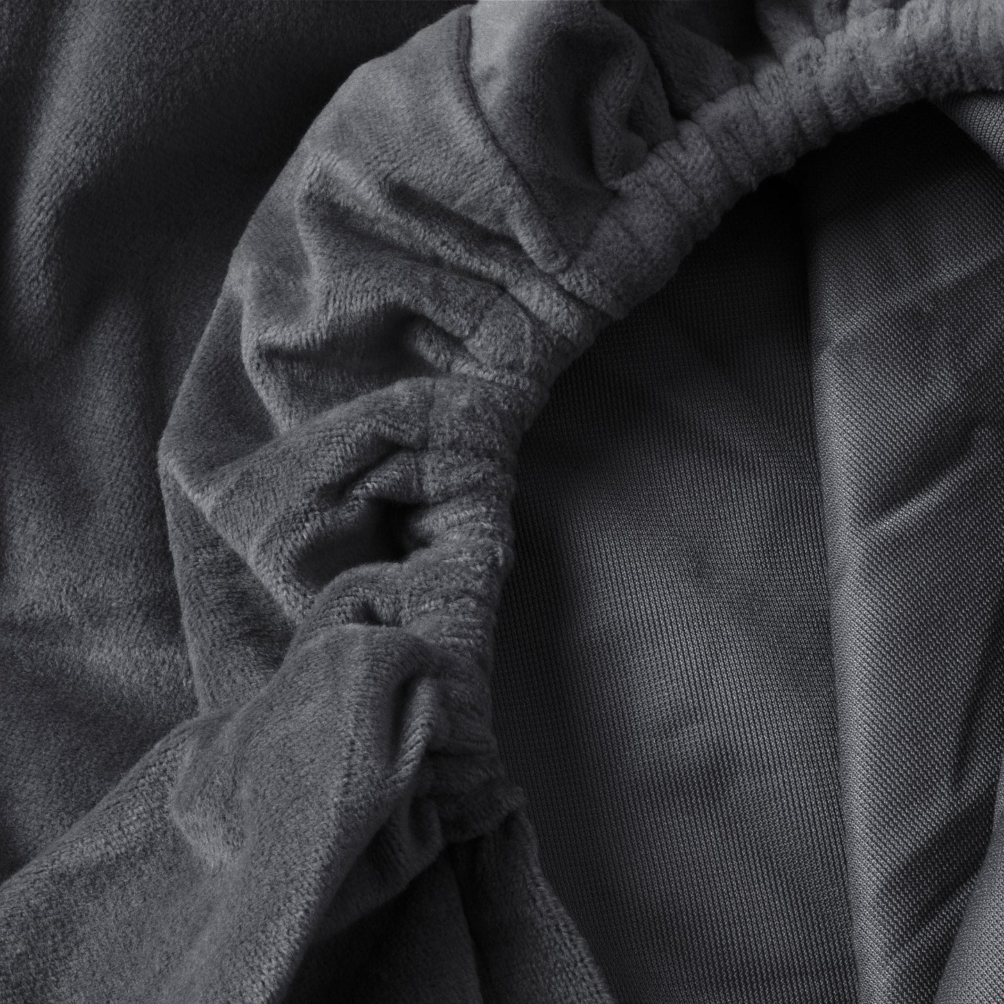 Matratzen-Spannbettlaken Velvet Earl Grey