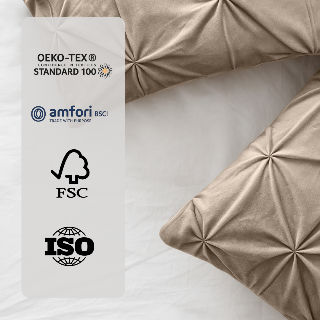 Velvet™ Bettdecke ohne Bezug Diamond Taupe / Grau