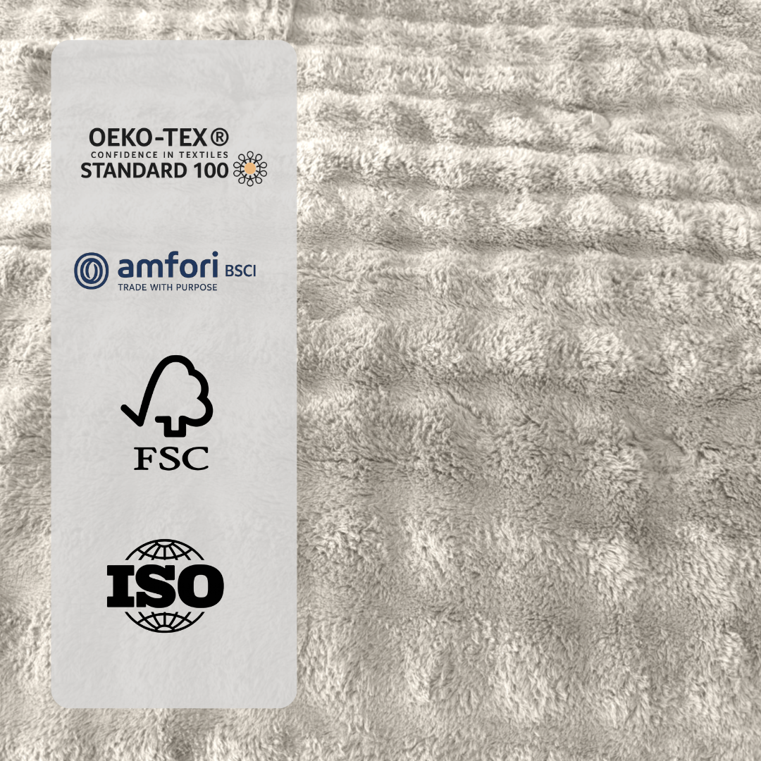 YNOT Dreambed Cloud Pom Pom Fur Greige