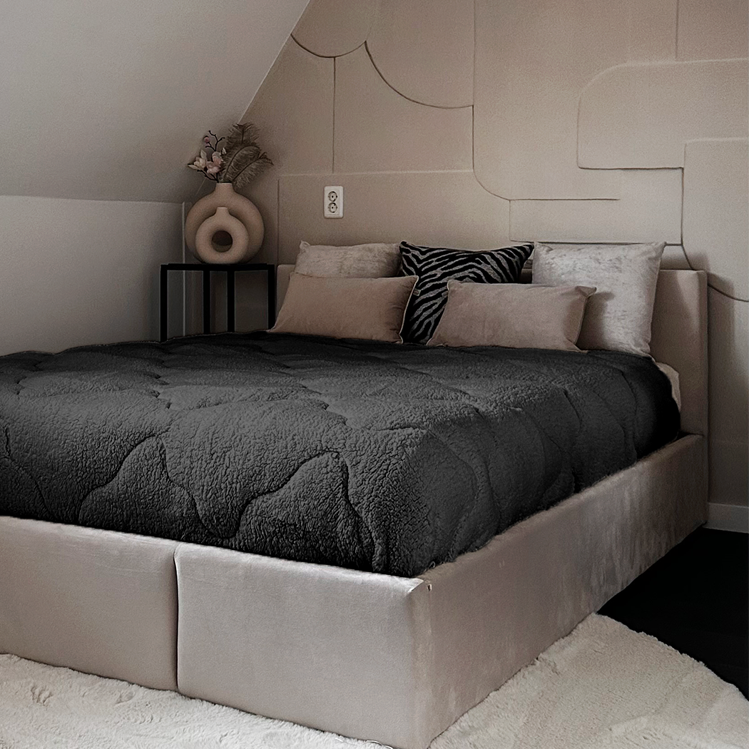 Teddy™ Decke ohne Bettbezug Jet Black