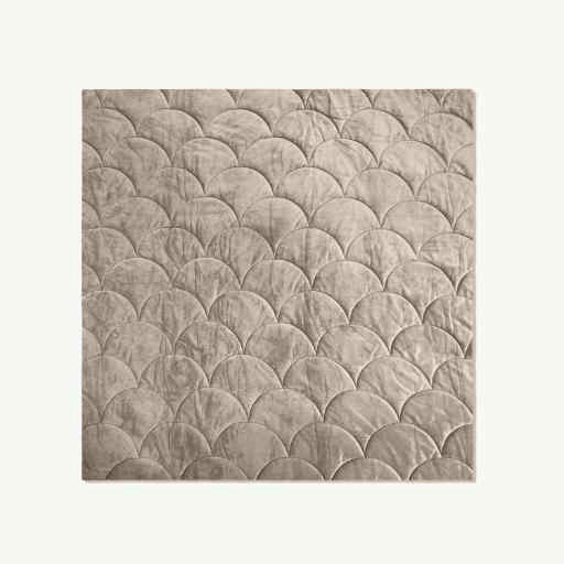 Bettdecke ohne Bezug Velvet™ Taupe / Grau