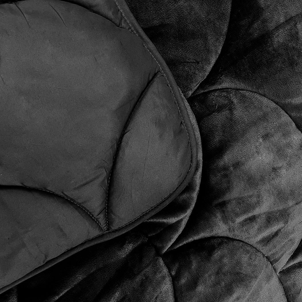 Bettdecke ohne Bezug Velvet™ Schwarz