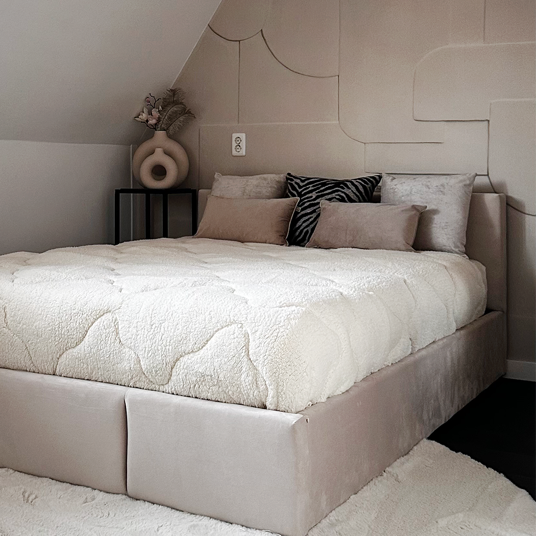 Teddy™ Decke ohne Bettbezug Cappuccino White