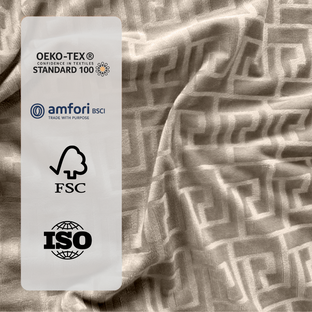 Velvet™ Designer Taupe Kissenbezüge 60x70cm 2er-Pack