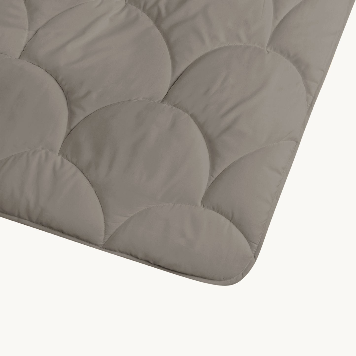 Bettdecke ohne Bezug Matt Satin™ Taupe / Grau