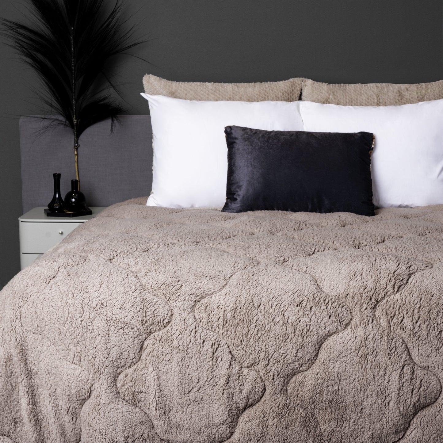 Teddy™ Decke ohne Bezug – Iced Coffee Taupe