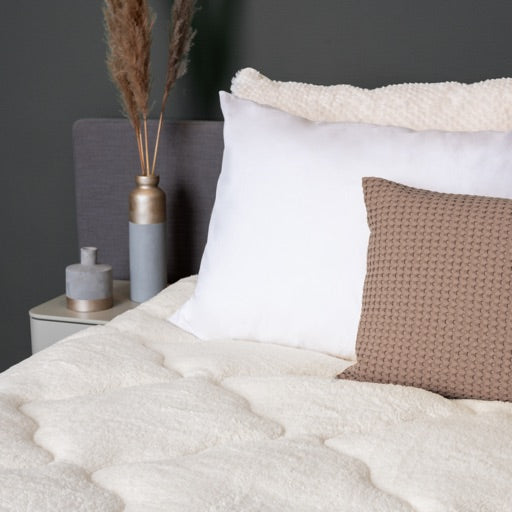 Teddy™ Decke ohne Bezug – Cappuccino Weiß