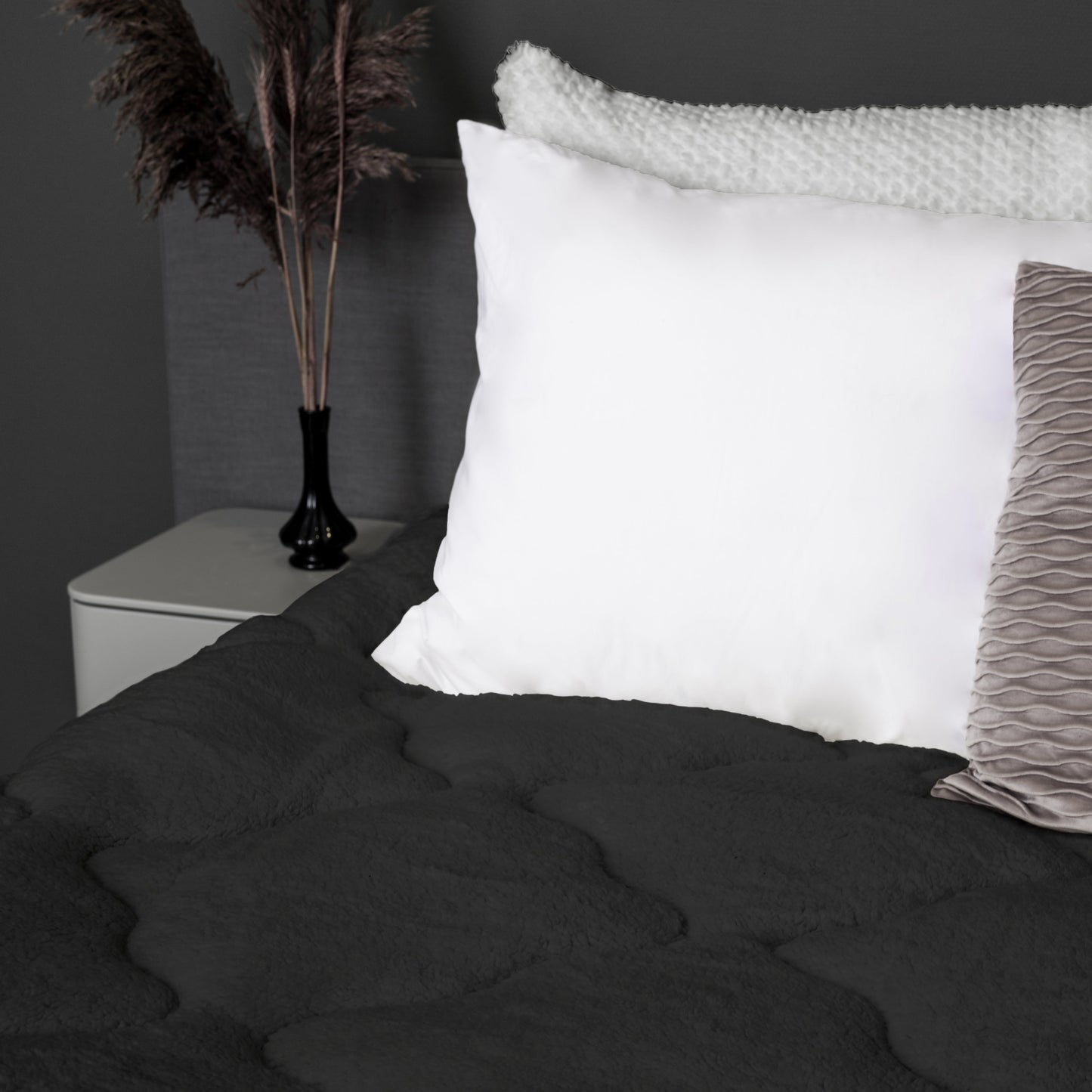 Teddy™ Decke ohne Bezug – Earl Grey Anthrazit