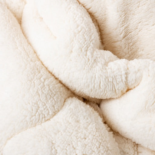 Teddy™ Decke ohne Bezug – Cappuccino Weiß