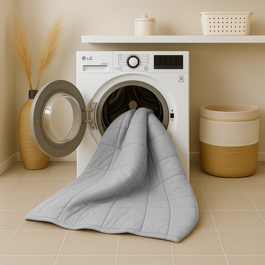 Bettdecke ohne Bezug Stone Washed Grau