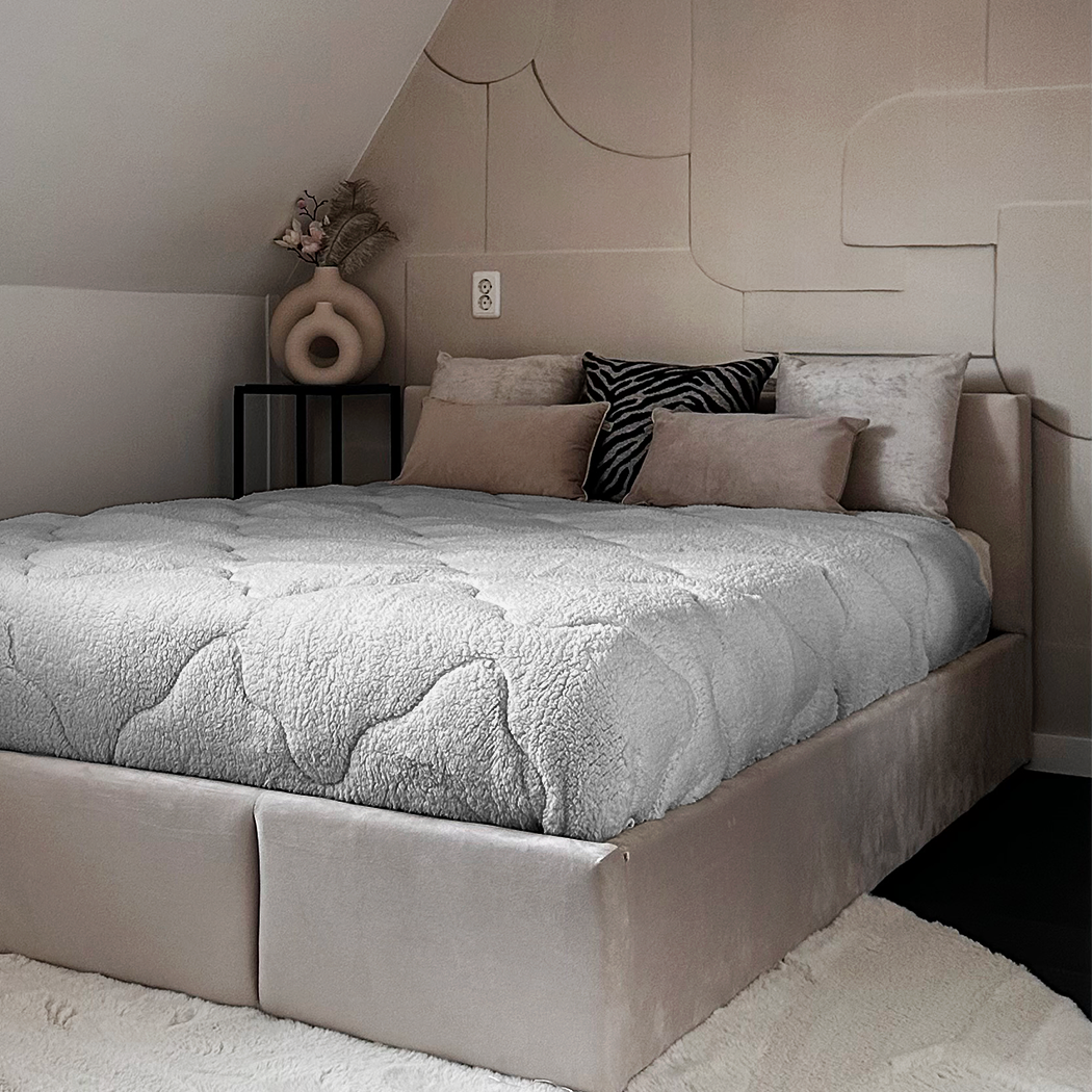 Teddy™ Decke ohne Bezug – Keep Dreaming Stone Grey
