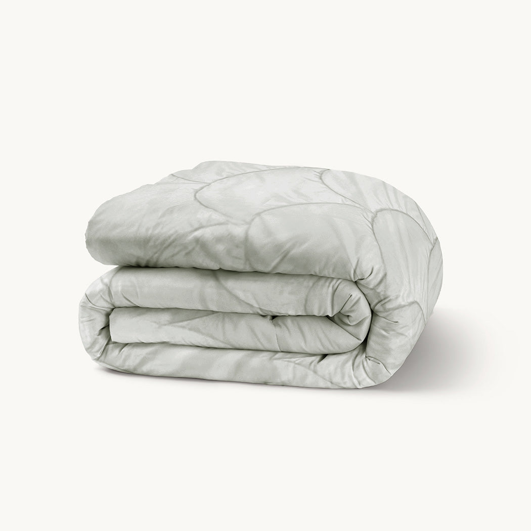 Bettdecke ohne Bezug Mat Satin Grau