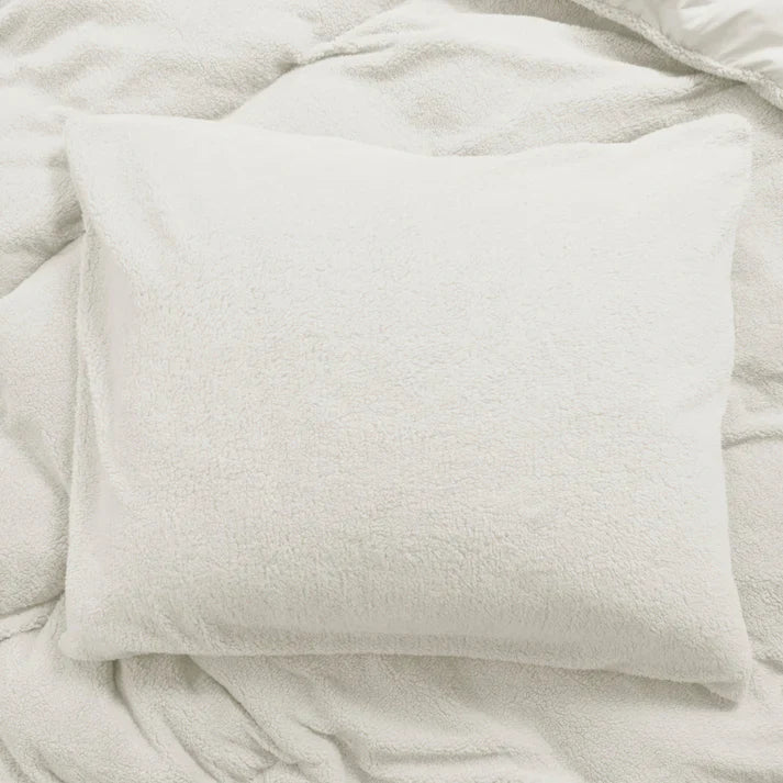 Kissenbezüge Teddy Clouds Weiß 60×70 cm – 2er-Pack
