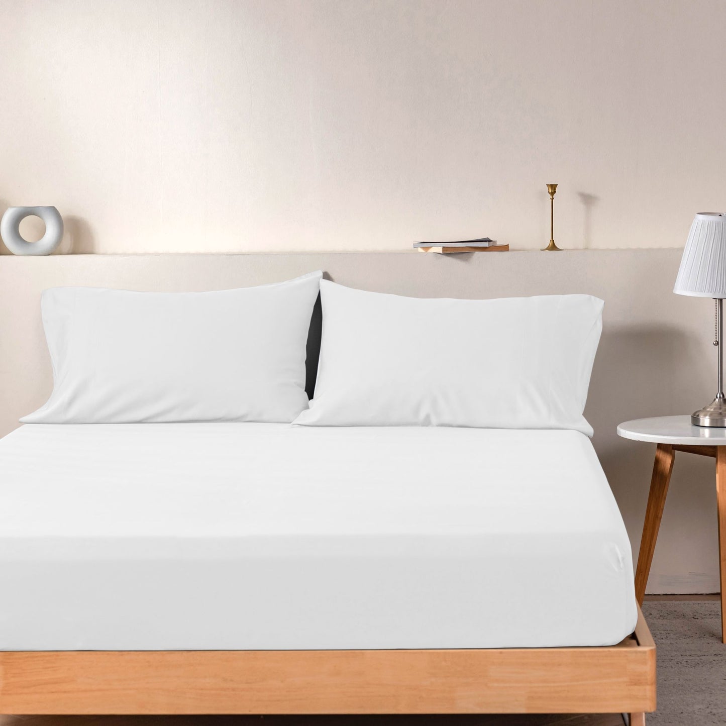 Matras Hoeslaken Premium Katoen Pure Wit