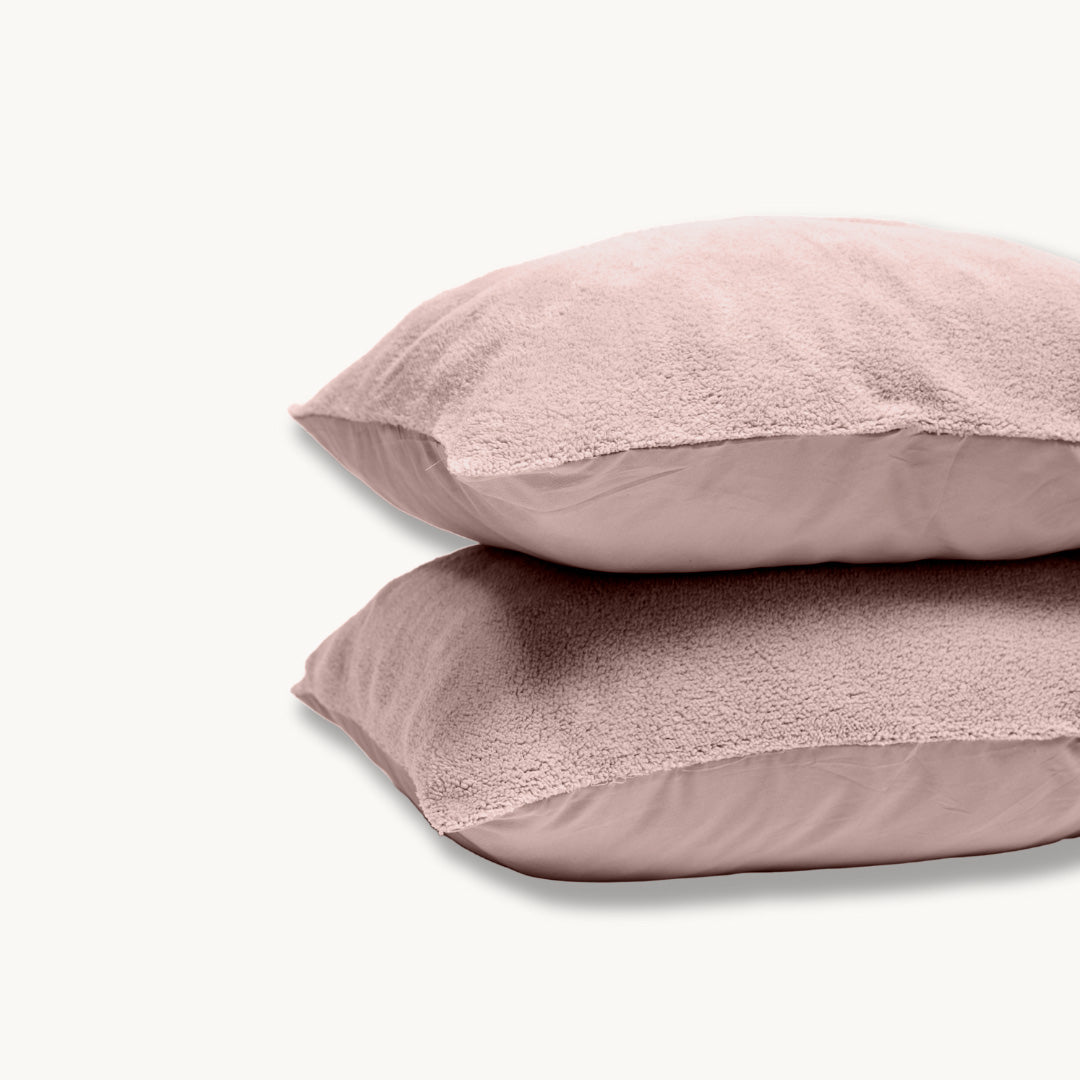 Kissenbezüge Teddy Blush Pink 60x70 cm 2er-Pack