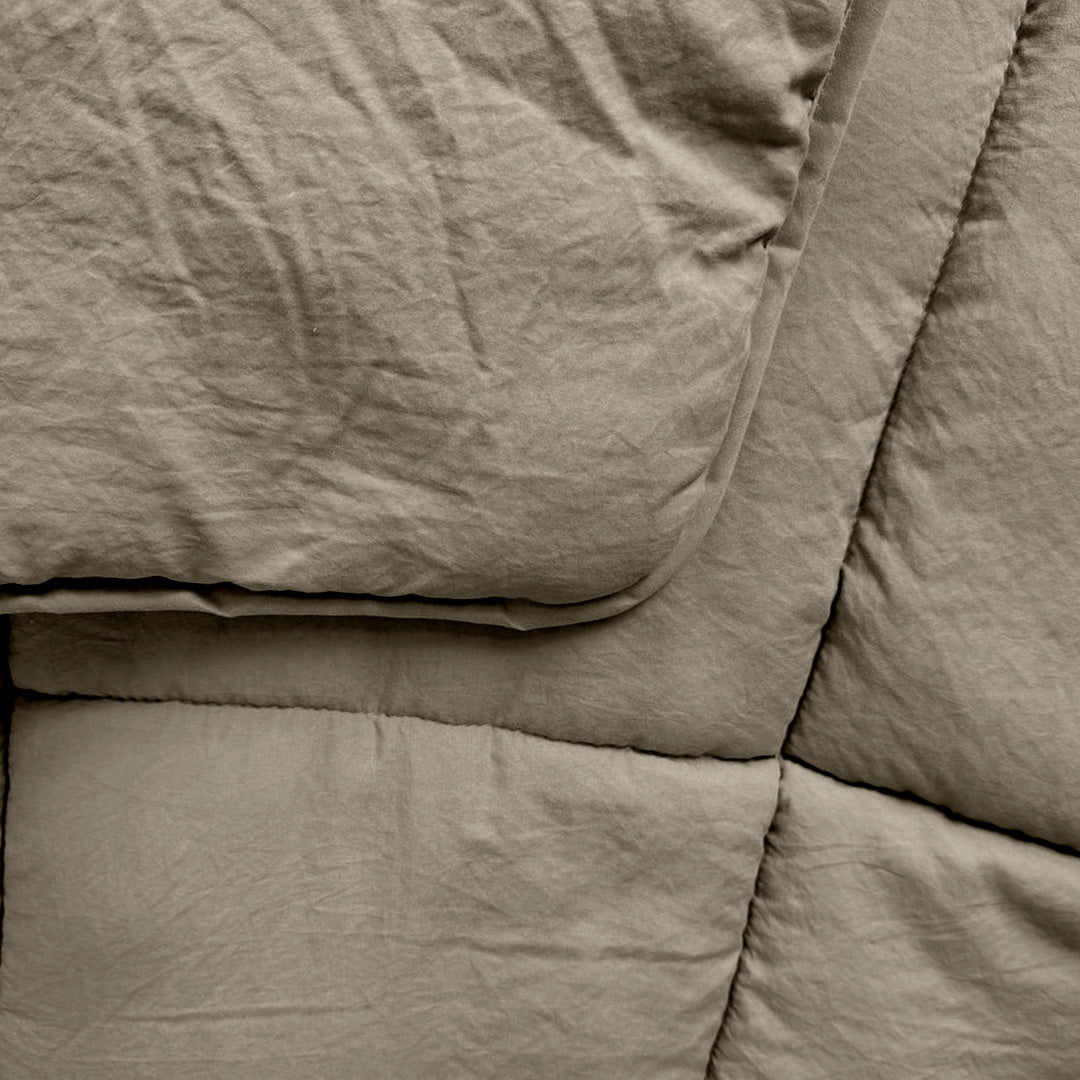 Bettdecke ohne Bezug Stone Washed Taupe