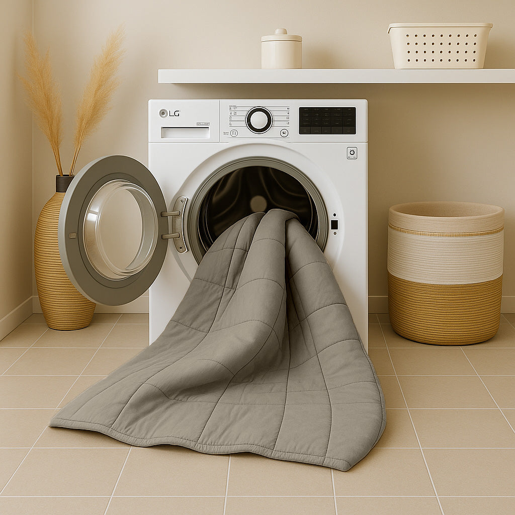 Bettdecke ohne Bezug Stone Washed Taupe