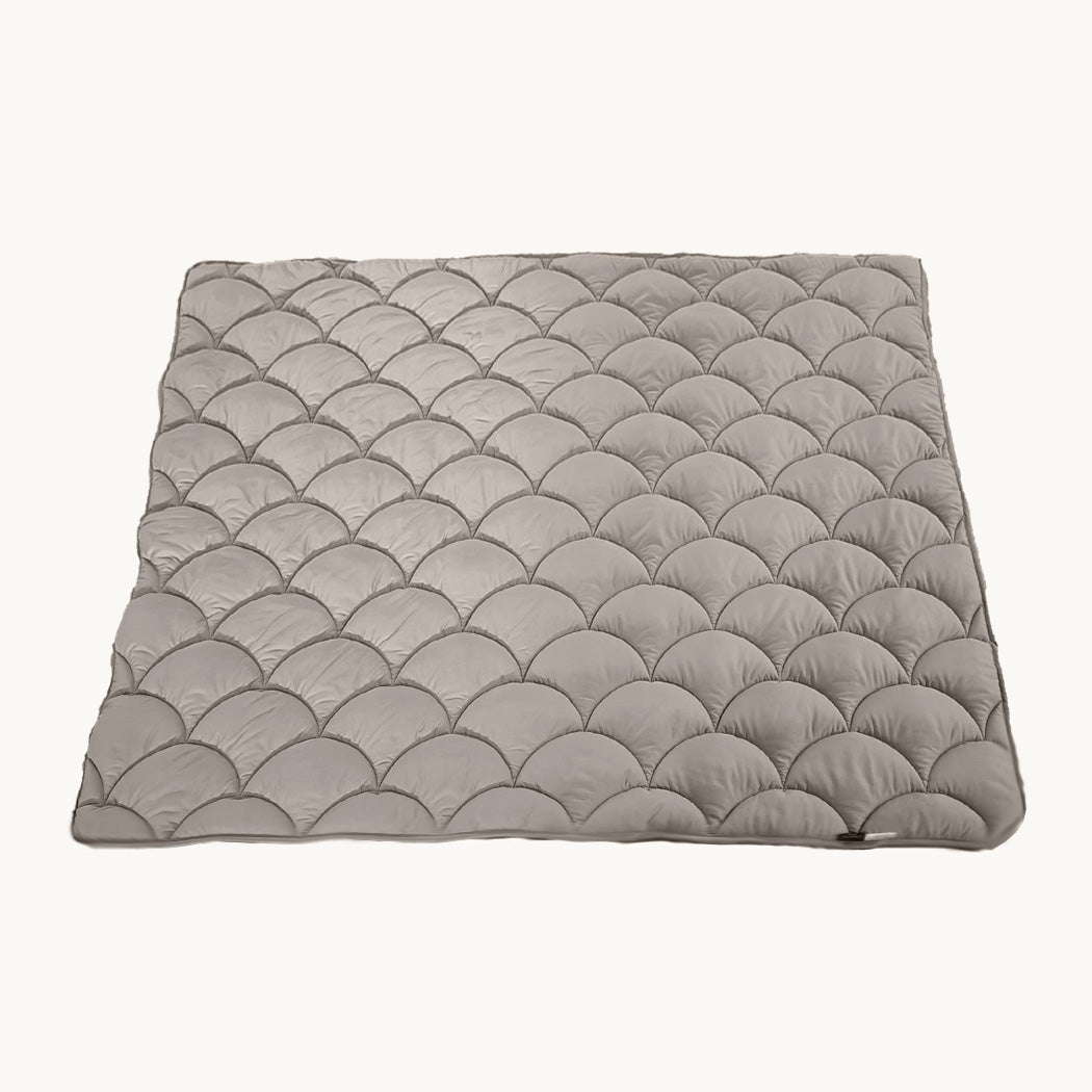 Bettdecke ohne Bezug Matt Satin™ Taupe / Grau