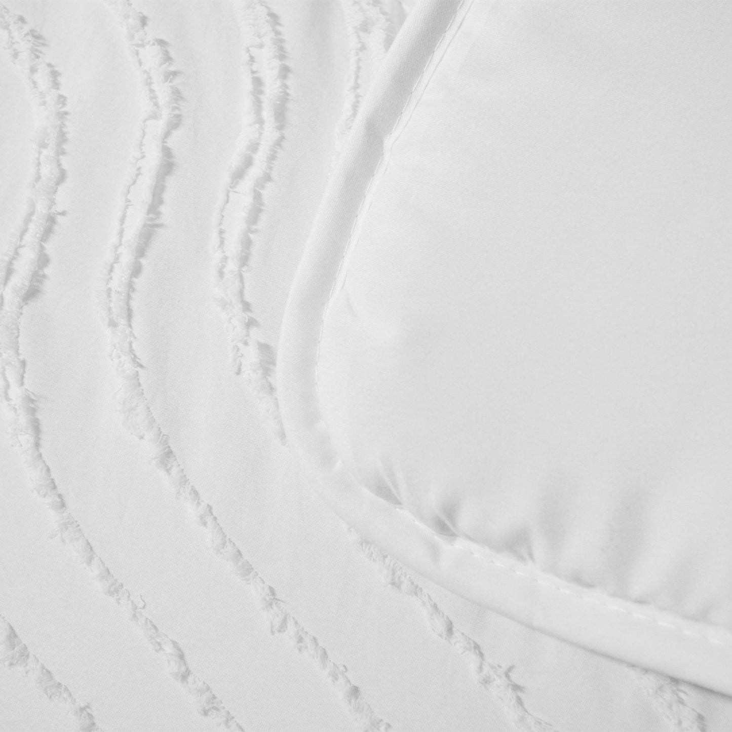 Bettdecke Ohne Bezug Japandi Waves Weiß