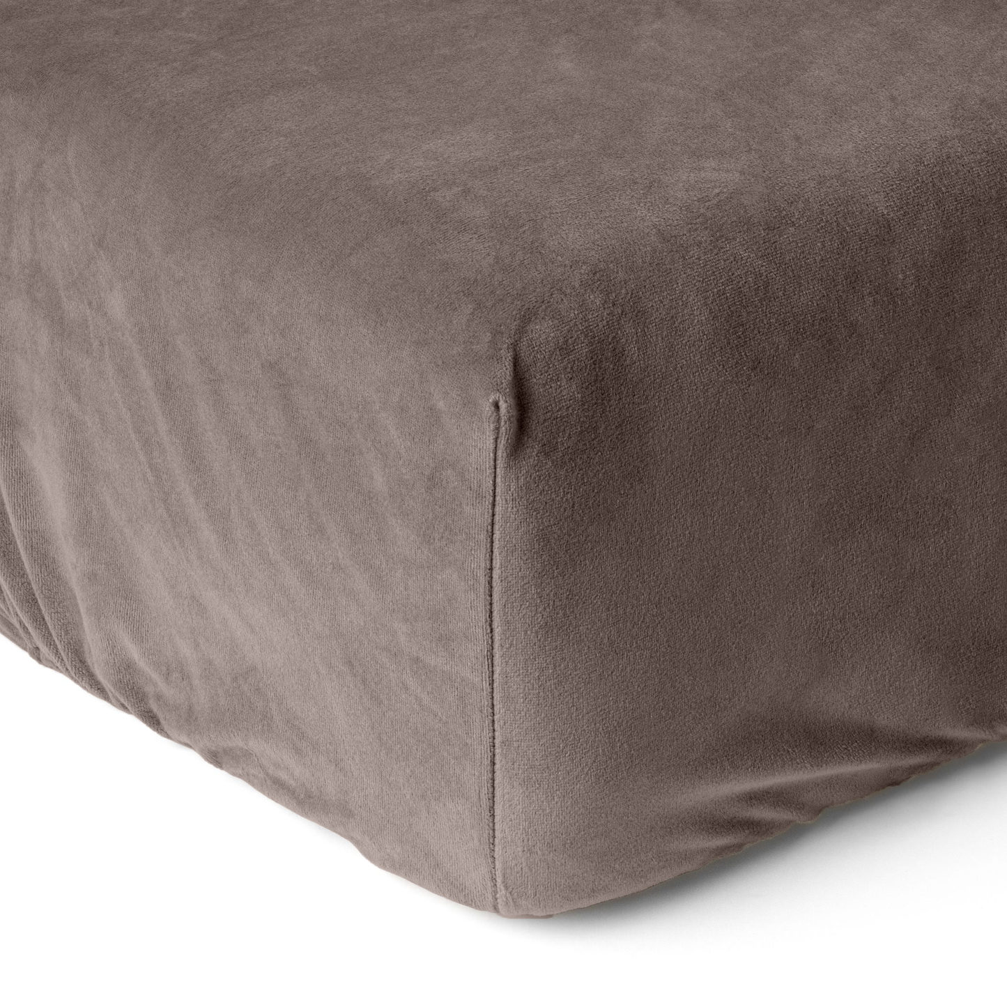 Matratzen-Spannbettlaken Velvet Braun Sand