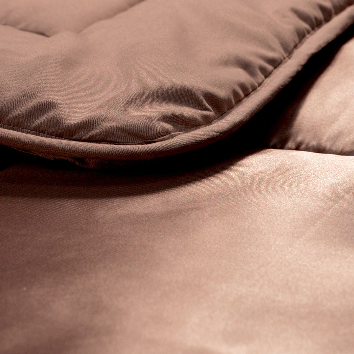 Bettdecke ohne Bezug Satin – Dunkel Taupe