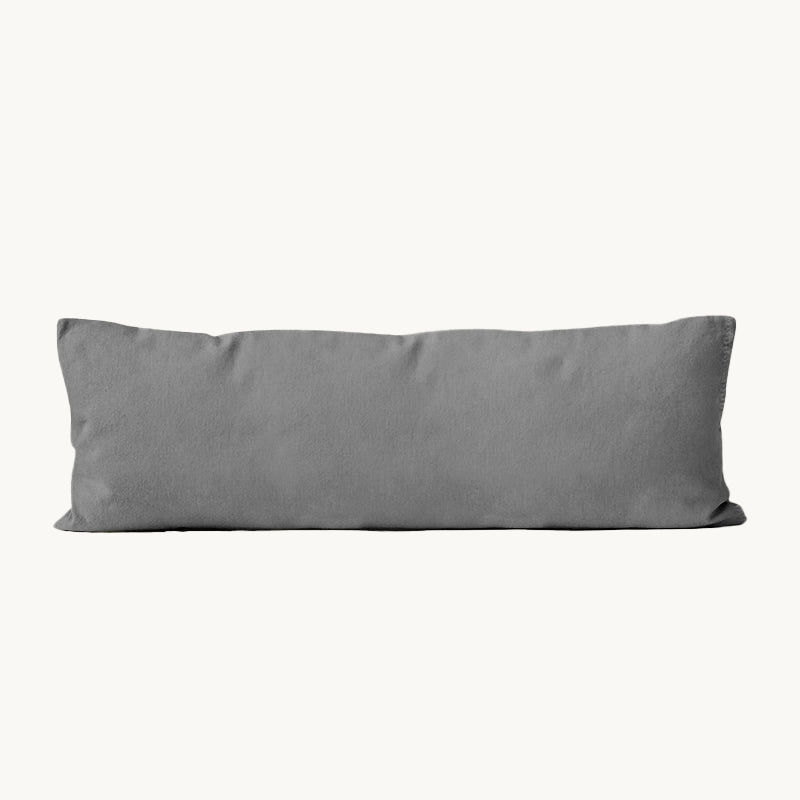 Bodypillow Kissenbezug Premium Baumwolle Anthrazit 40x145 cm
