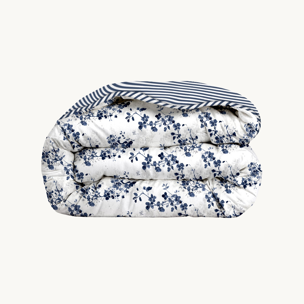 Dekbed Zonder Overtrek 2-in-1 Indigo Flower