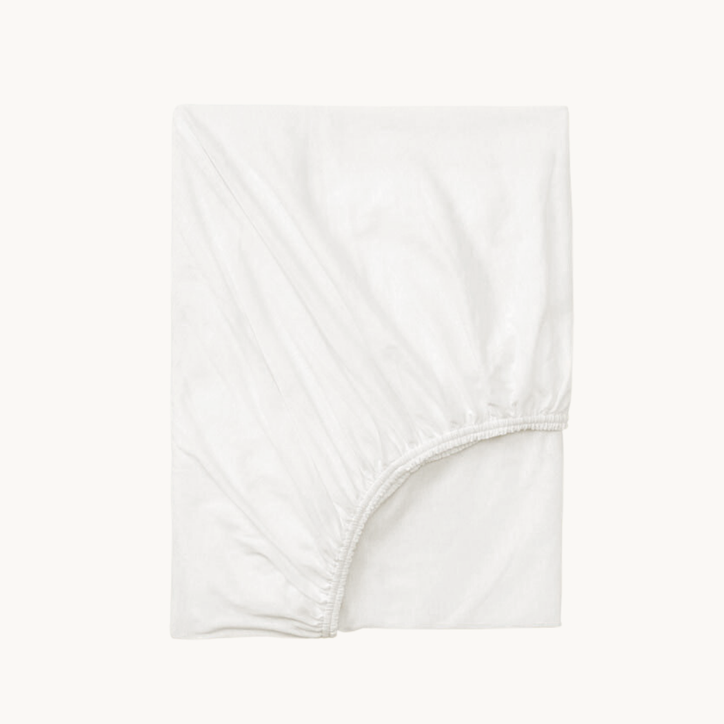 Splittopper Spannbettlaken Jersey Premium Pure White