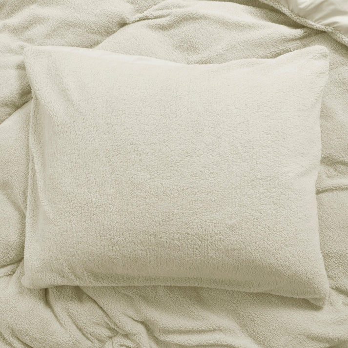 Teddy-Kissenbezüge – Cappuccino White