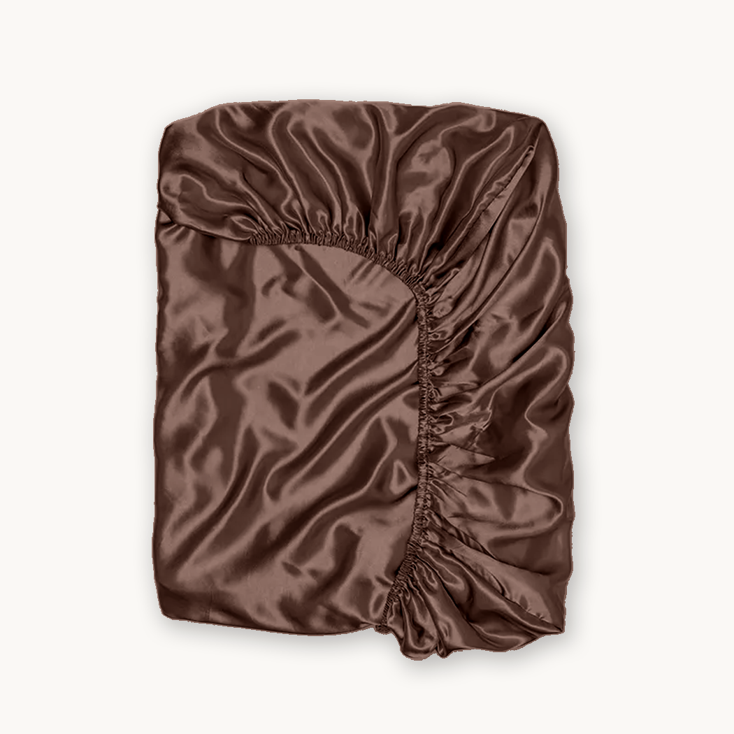 Matras Hoeslaken Satijn Luxurious Brons