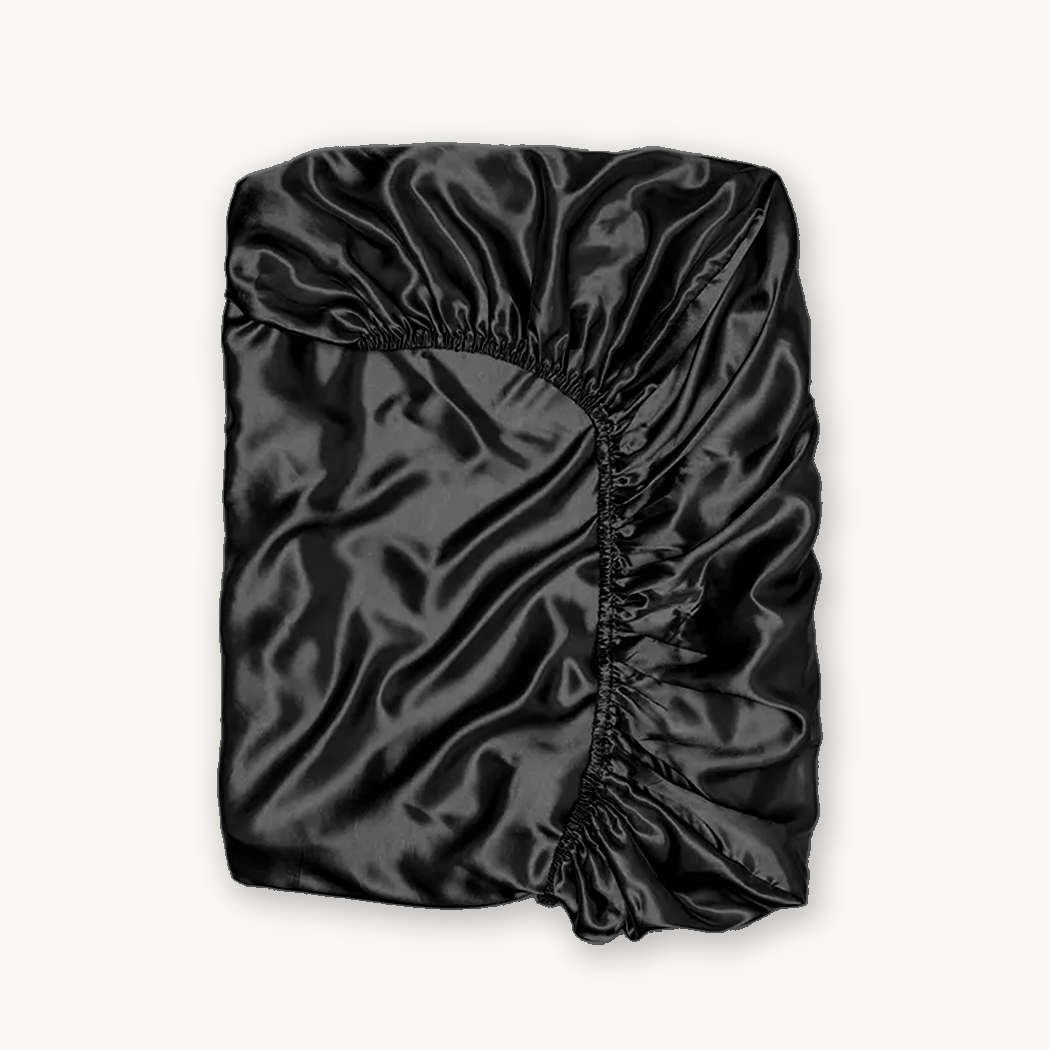 Matras Hoeslaken Satijn Pandora Black